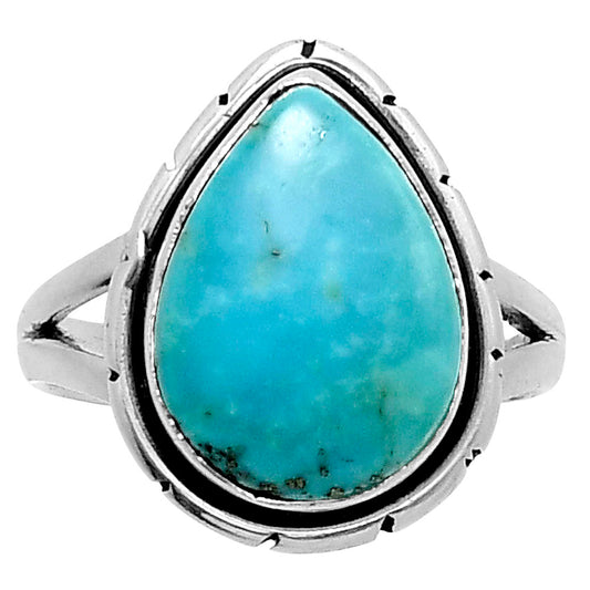 Natural Turquoise Nevada Aztec Mt Ring size-6 R-1012 SDR248337