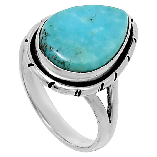 Natural Turquoise Nevada Aztec Mt Ring size-6 R-1012 SDR248337