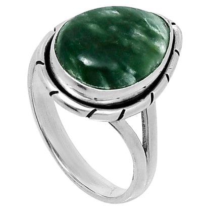 Natural Russian Seraphinite Ring size-7 R-1012 SDR248346