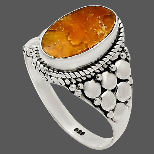 Sutured Ammonite Ring size-7.5 R-1277 SDR248462