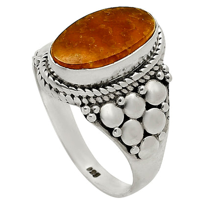 Sutured Ammonite Ring size-7.5 R-1277 SDR248463