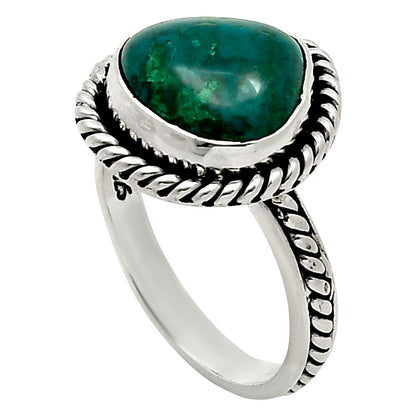 Azurite Chrysocolla Ring size-7 R-1064 SDR248481