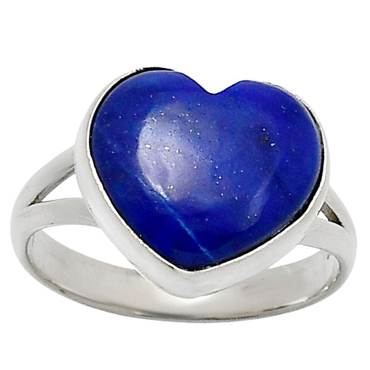 Heart Lapis Lazuli - Afghanistan Ring size-9 R-1073 SDR248510