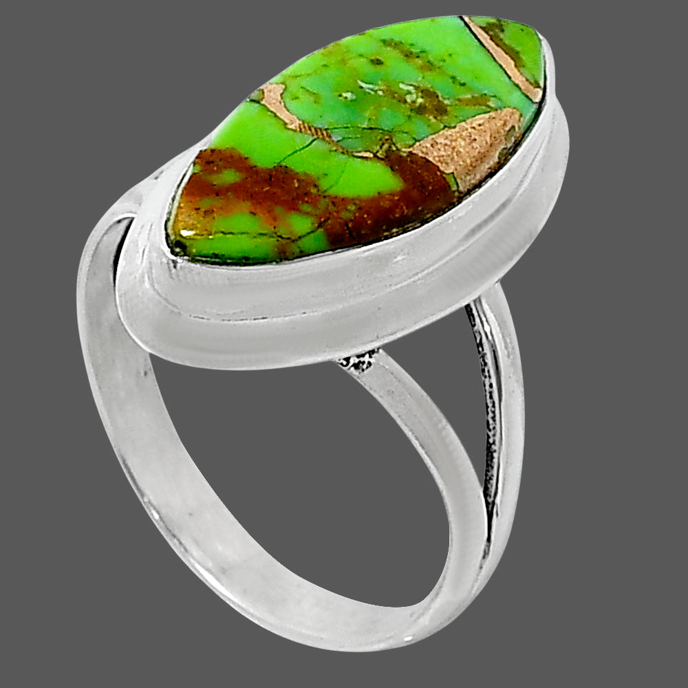 Copper Green Turquoise - Arizona Ring size-7 R-1007 SDR248811
