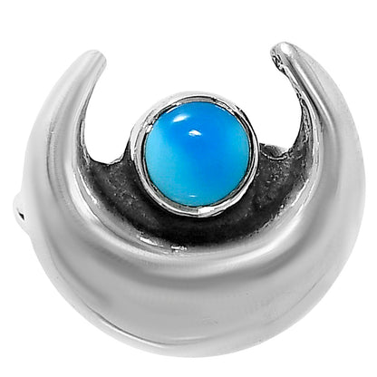 Crescent Moon - Sleeping Beauty Turquoise Ring size-6 R-1072 SDR248827