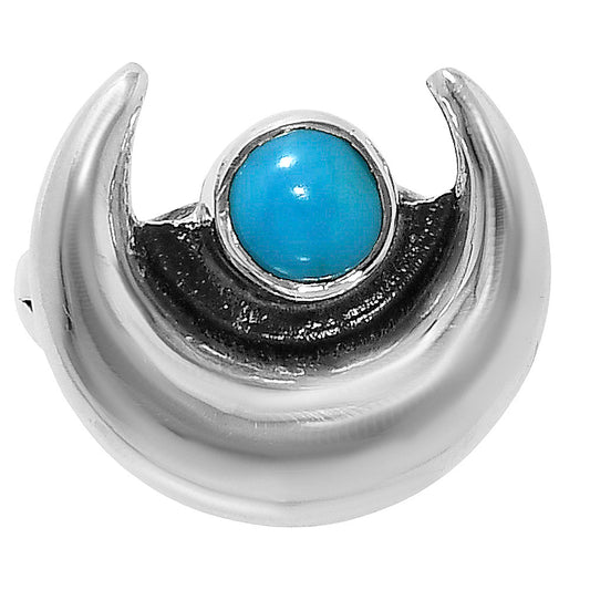 Crescent Moon - Sleeping Beauty Turquoise Ring size-6.5 R-1072 SDR248829