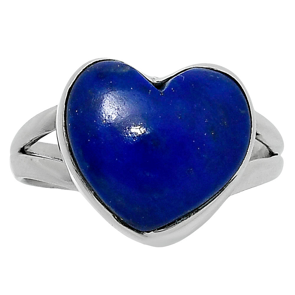 Heart Lapis Lazuli - Afghanistan Ring size-7 R-1073 SDR248936