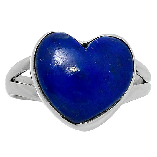 Heart Lapis Lazuli - Afghanistan Ring size-7 R-1073 SDR248936