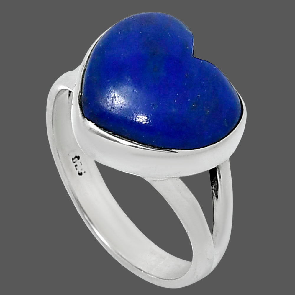 Heart Lapis Lazuli - Afghanistan Ring size-7 R-1073 SDR248936