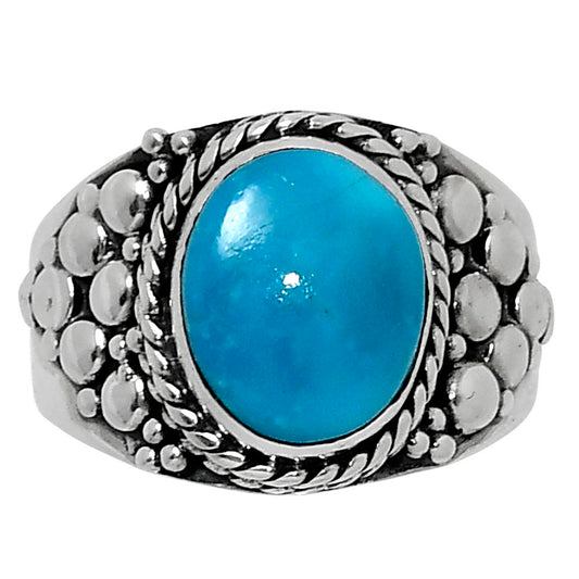 Natural Turquoise Morenci Mine Ring size-6 R-1739 SDR248947