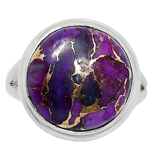 Copper Purple Turquoise - Arizona Ring size-7 R-1008 SDR249003