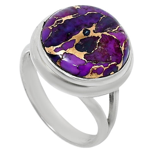 Copper Purple Turquoise - Arizona Ring size-7 R-1008 SDR249003
