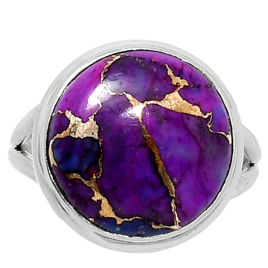 Copper Purple Turquoise - Arizona Ring size-7 R-1008 SDR249004