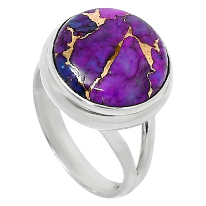 Copper Purple Turquoise - Arizona Ring size-7 R-1008 SDR249004