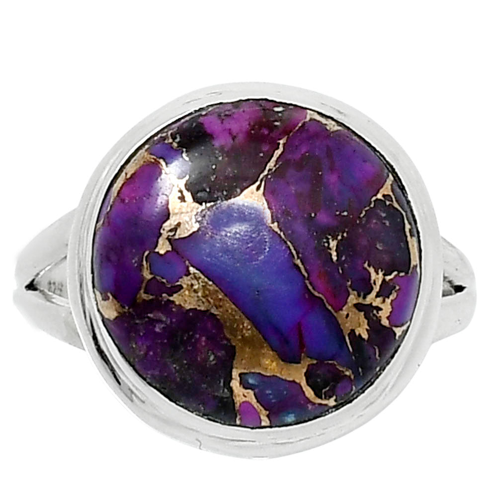 Copper Purple Turquoise - Arizona Ring size-8 R-1008 SDR249009
