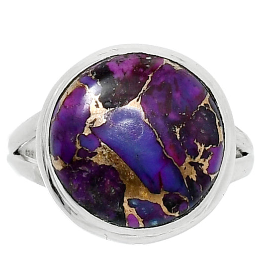 Copper Purple Turquoise - Arizona Ring size-8 R-1008 SDR249009