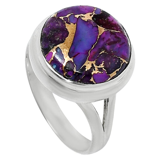 Copper Purple Turquoise - Arizona Ring size-8 R-1008 SDR249009