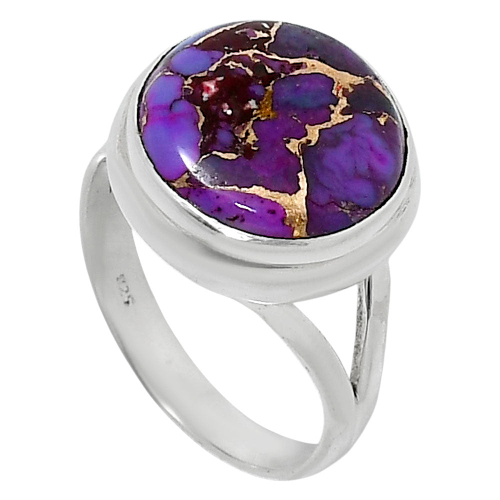Copper Purple Turquoise - Arizona Ring size-8 R-1008 SDR249010