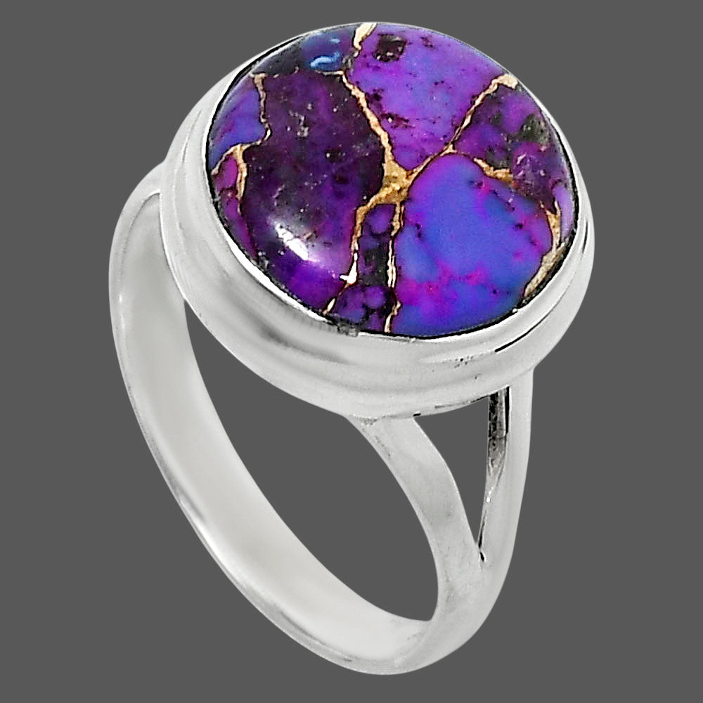 Copper Purple Turquoise - Arizona Ring size-9 R-1008 SDR249015