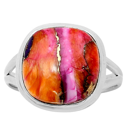 Kingman Orange Dahlia Turquoise Ring size-10 R-1008 SDR249058