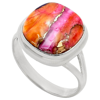 Kingman Orange Dahlia Turquoise Ring size-10 R-1008 SDR249058