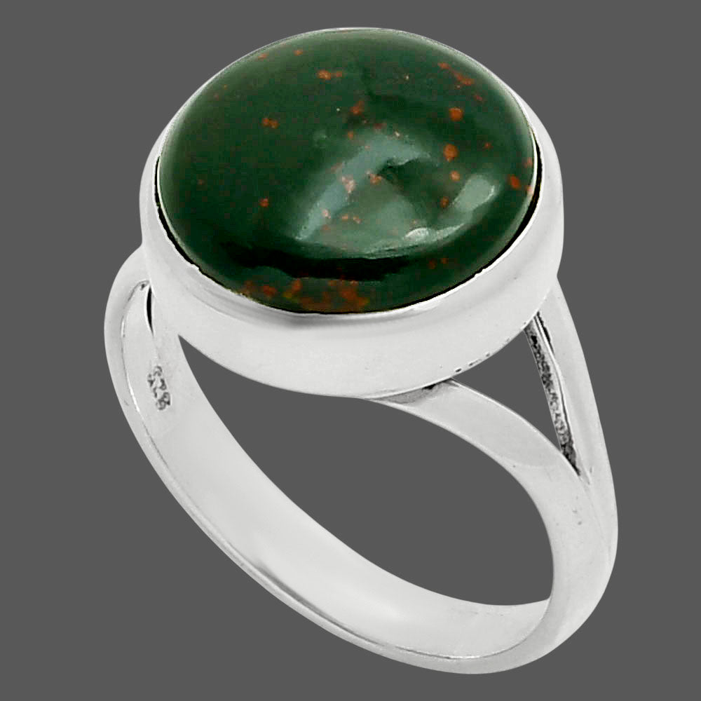Natural Blood Stone - India Ring size-8 R-1005 SDR249109