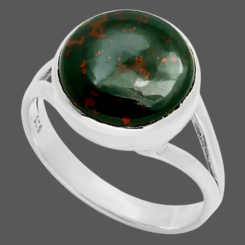 Natural Blood Stone - India Ring size-9 R-1005 SDR249111