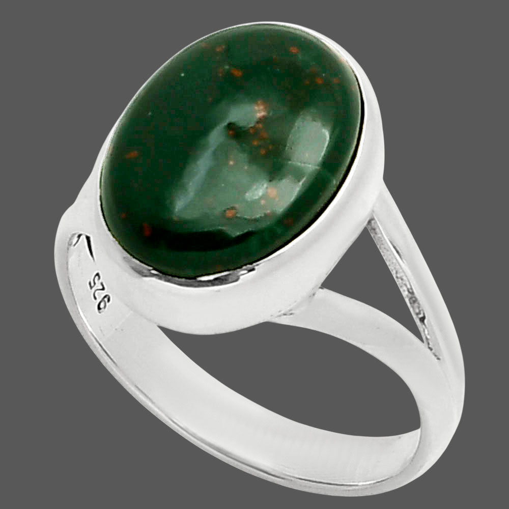 Natural Blood Stone - India Ring size-7 R-1005 SDR249117