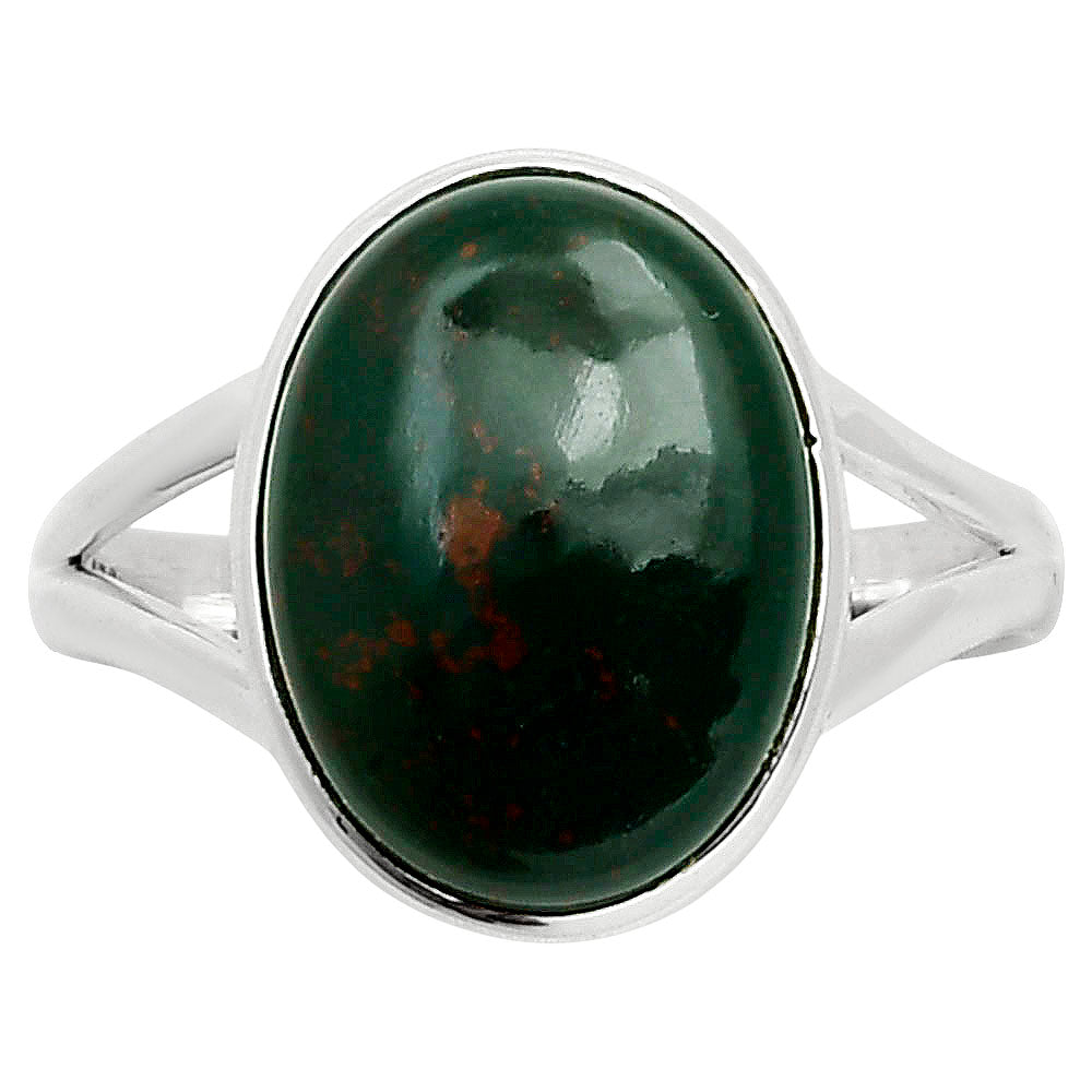 Natural Blood Stone - India Ring size-10 R-1005 SDR249121