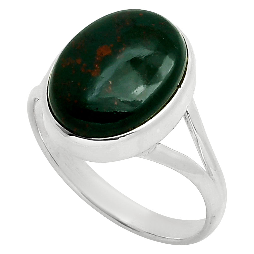 Natural Blood Stone - India Ring size-10 R-1005 SDR249121