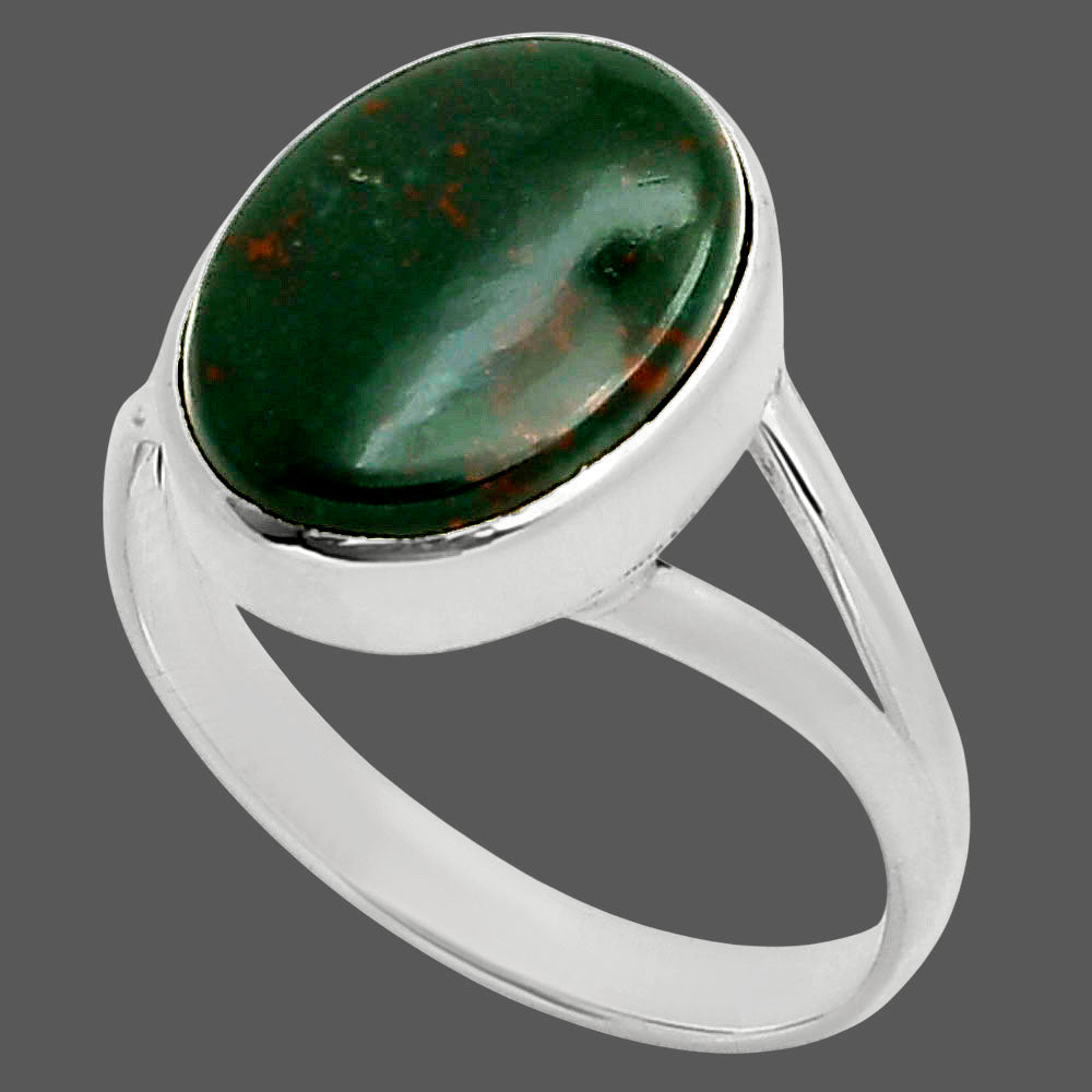 Natural Blood Stone - India Ring size-10 R-1005 SDR249122