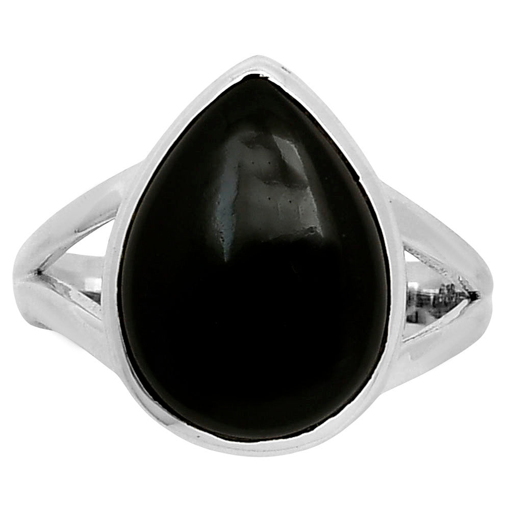 Natural Black Onyx - Brazil Ring size-7 R-1005 SDR249134