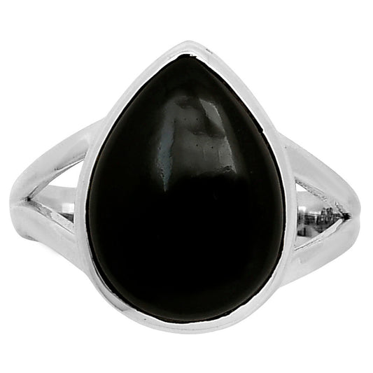 Natural Black Onyx - Brazil Ring size-7 R-1005 SDR249139