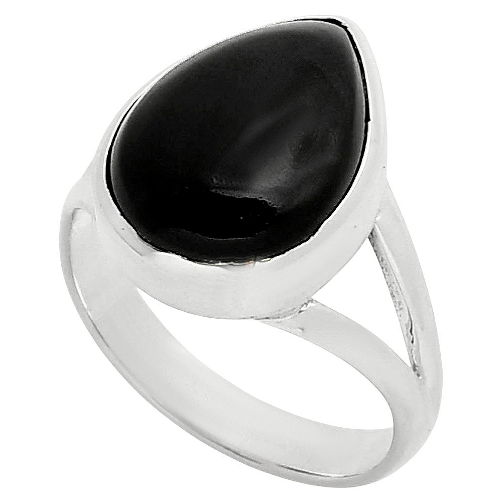 Natural Black Onyx - Brazil Ring size-8 R-1005 SDR249140