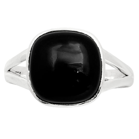 Natural Black Onyx - Brazil Ring size-9 R-1005 SDR249144