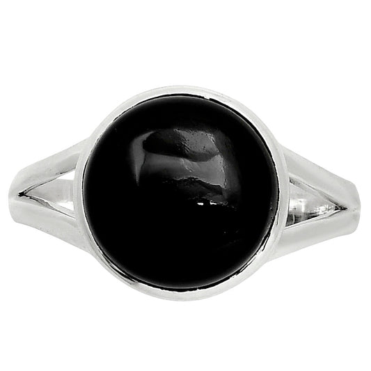 Natural Black Onyx - Brazil Ring size-8 R-1005 SDR249172