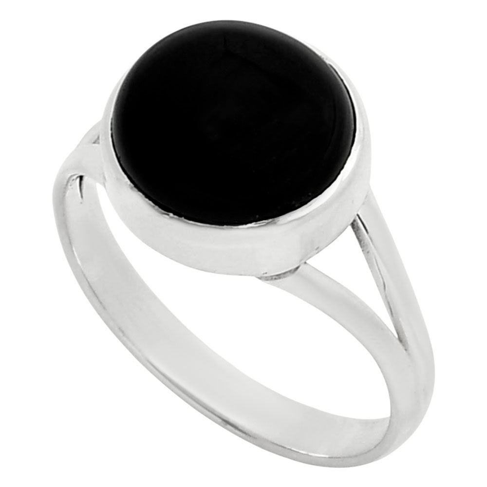 Natural Black Onyx - Brazil Ring size-9 R-1005 SDR249176