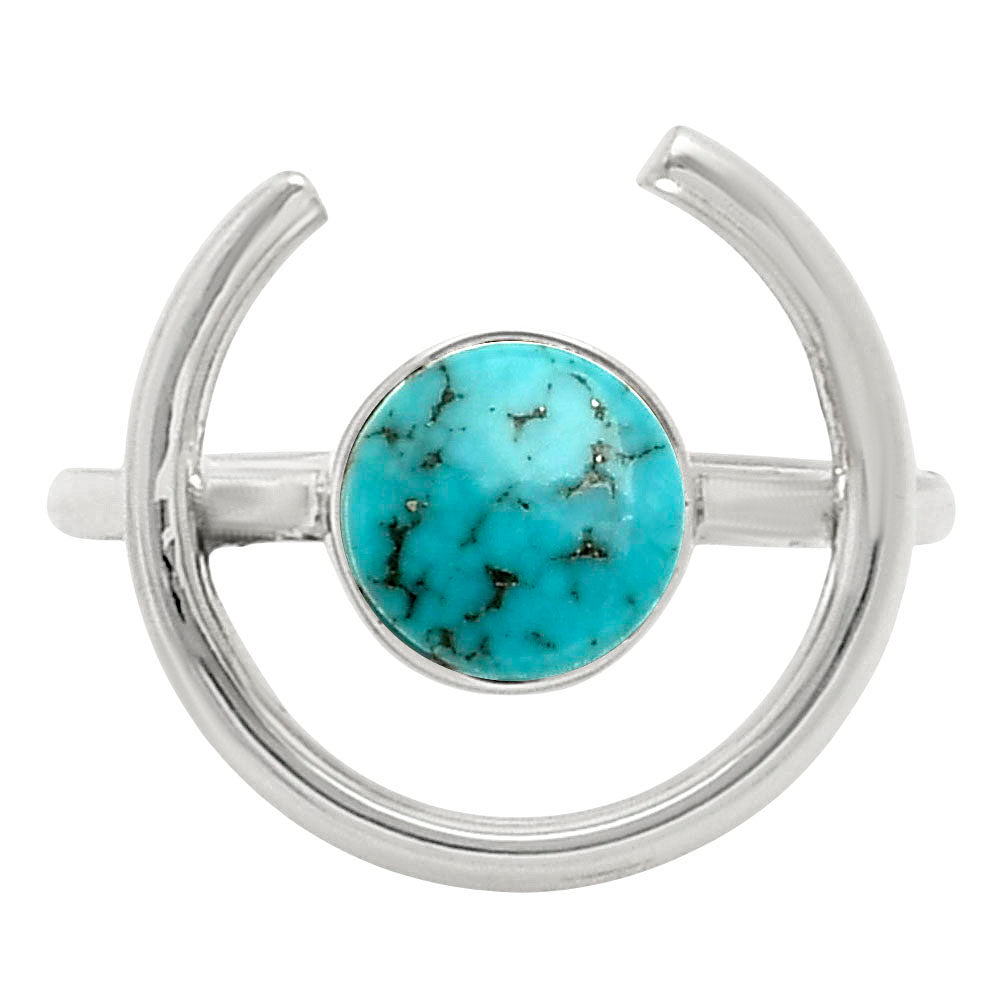 Natural Turquoise Morenci Mine Ring size-6 R-1036 SDR249234