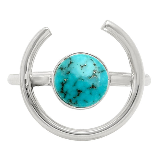 Natural Turquoise Morenci Mine Ring size-6 R-1036 SDR249234