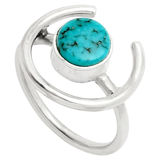 Natural Turquoise Morenci Mine Ring size-6 R-1036 SDR249234