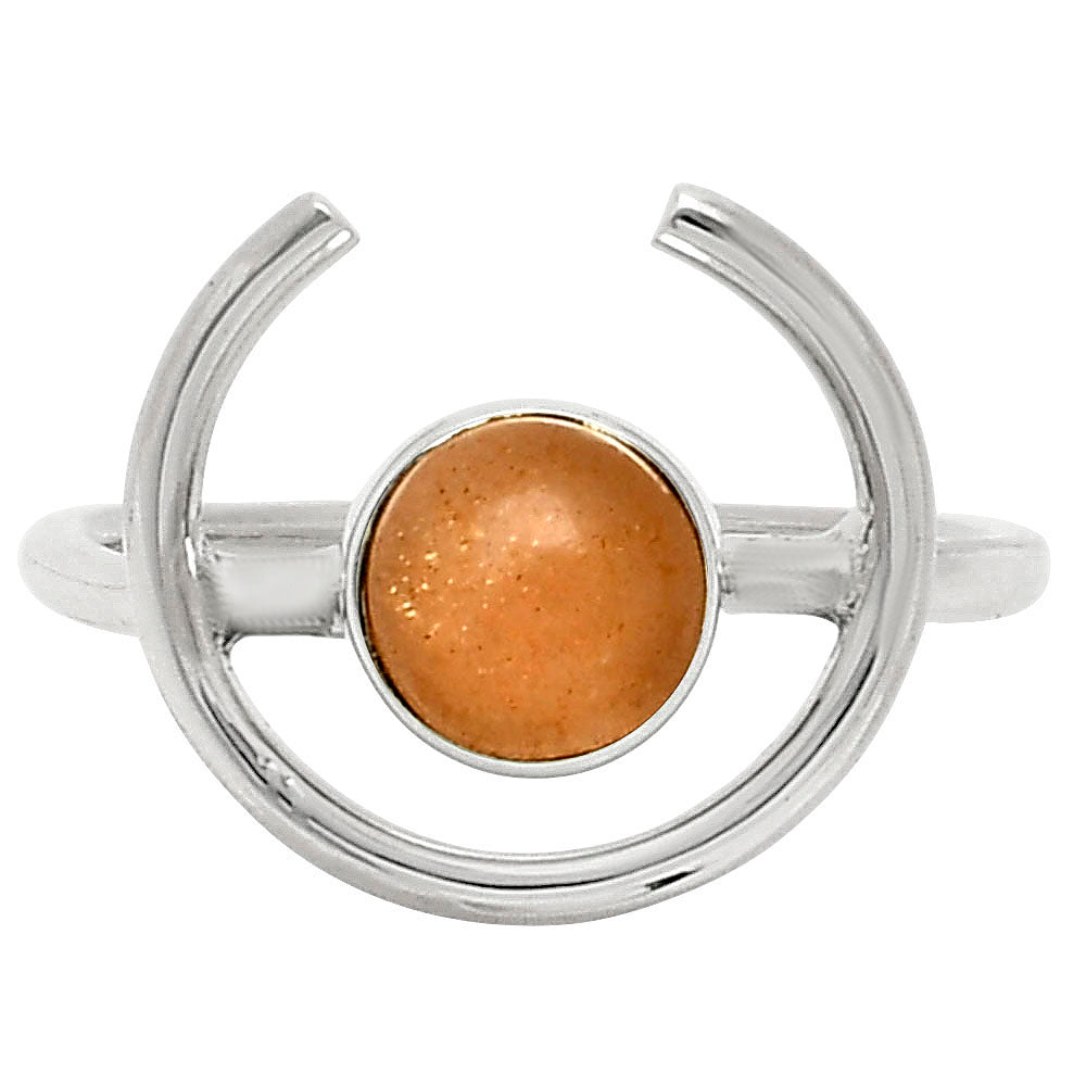 Natural Sunstone - Namibia Ring size-7 R-1036 SDR249245