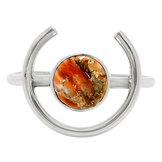 Spiny Oyster Turquoise - Arizona Ring size-9 R-1036 SDR249256