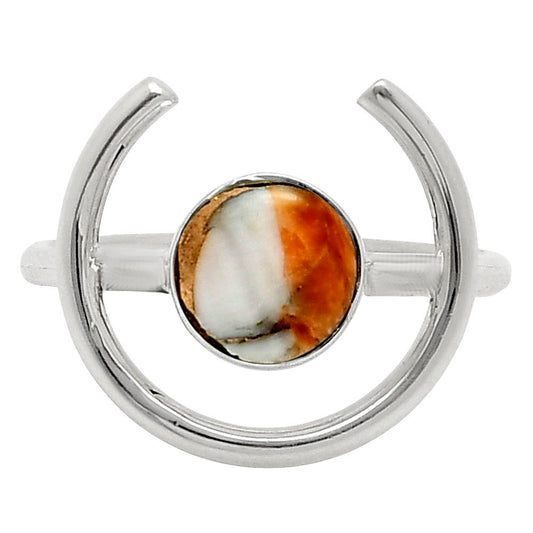 Spiny Oyster Turquoise - Arizona Ring size-8 R-1036 SDR249285