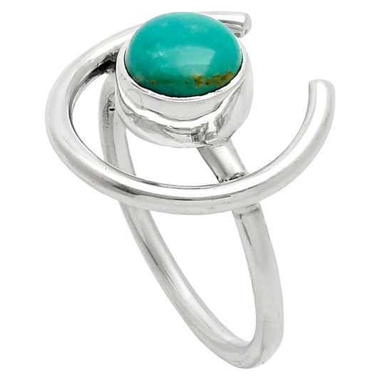 Natural Turquoise Nevada Aztec Mt Ring size-6 R-1036 SDR249295