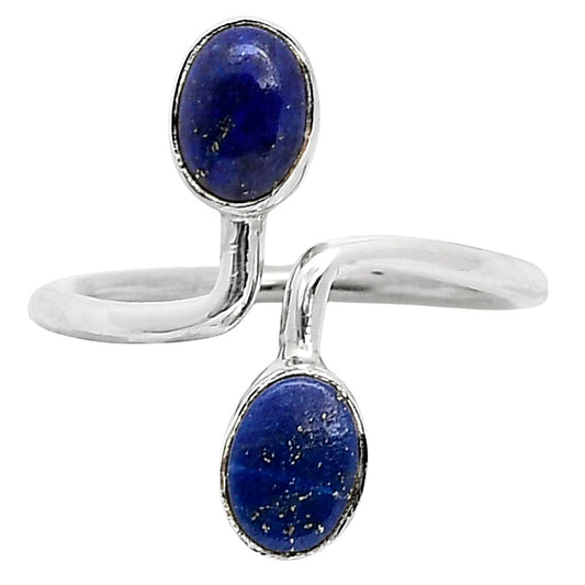 Adjustable - Natural Lapis Lazuli Ring size-7 R-1587 SDR249364