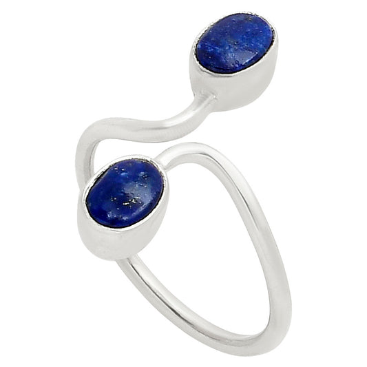 Adjustable - Natural Lapis Lazuli Ring size-9 R-1587 SDR249367