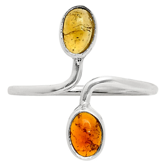 Adjustable Natural Multi Tourmaline Ring size-9 R-1587 SDR249380