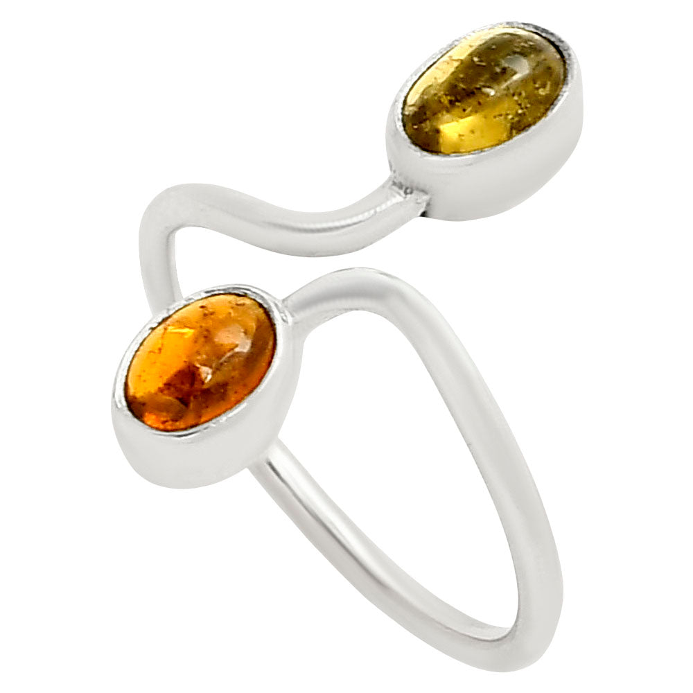 Adjustable Natural Multi Tourmaline Ring size-9 R-1587 SDR249380