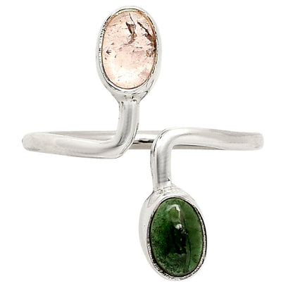 Adjustable Natural Multi Tourmaline Ring size-7 R-1587 SDR249382