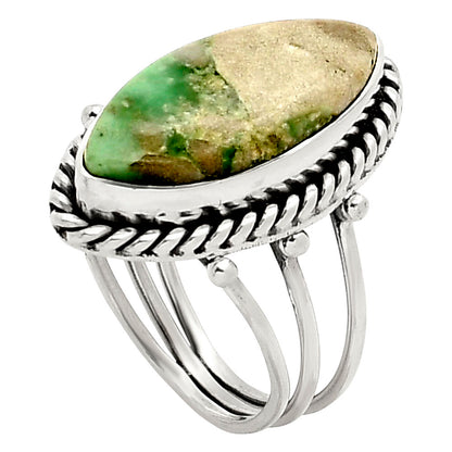 Natural Utah Variscite Ring size-7 R-1010 SDR249433